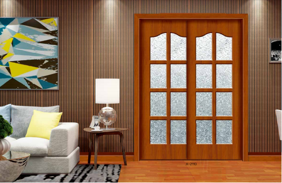 鑫順來X-2110雕花平開鏤空格子玻璃門