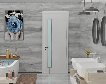 新品上市鑫順來X-2504實木烤漆 門