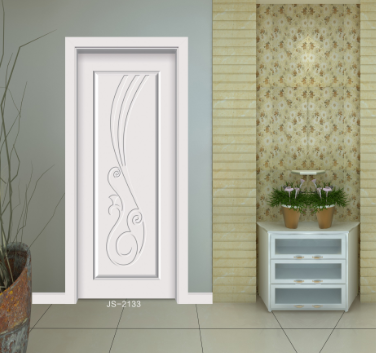 2020年暢銷新款愉心X-3019金典白色實(shí)木烤漆門