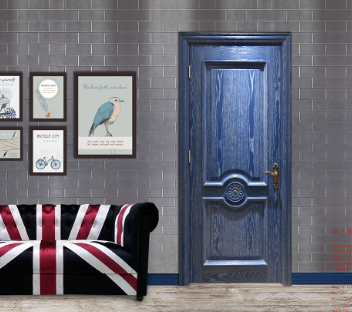 廠價直銷愉心X-1036平開實木開放漆門