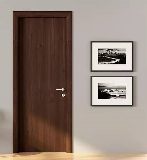 廠價(jià)熱賣(mài)愉心X-4031平開(kāi)雕花橡木烤漆門(mén)