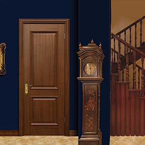 2020年新款鑫順來X-6004平開外扣實木烤漆門