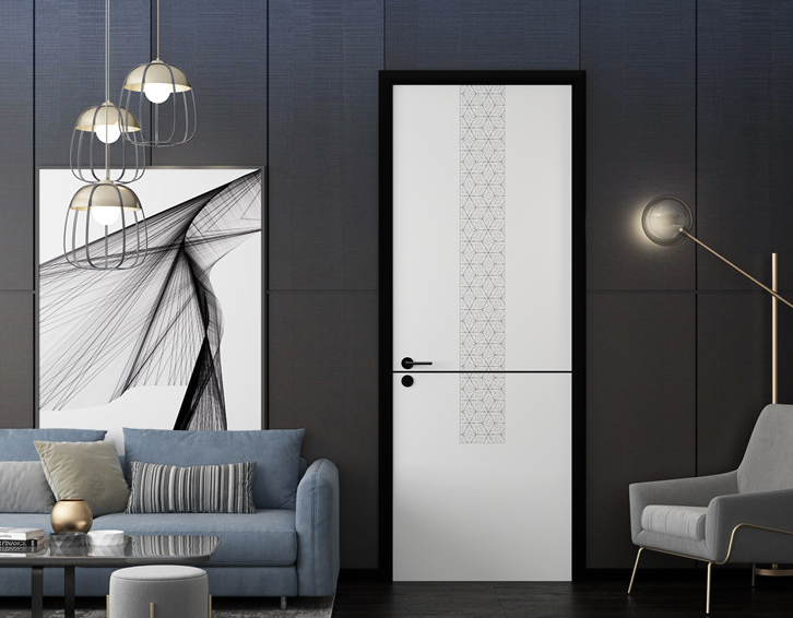 廠價直銷鑫順來X-6042平開叉色實木烤漆門