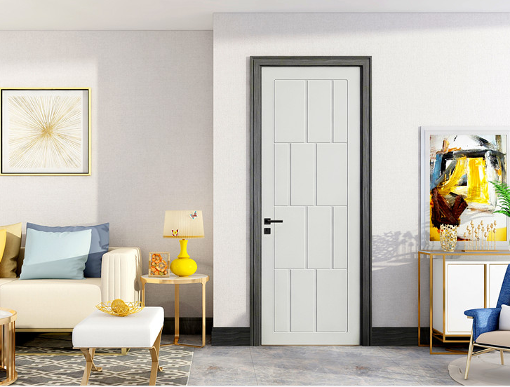 廠價直銷鑫順來X-6046平開叉色實木烤漆門