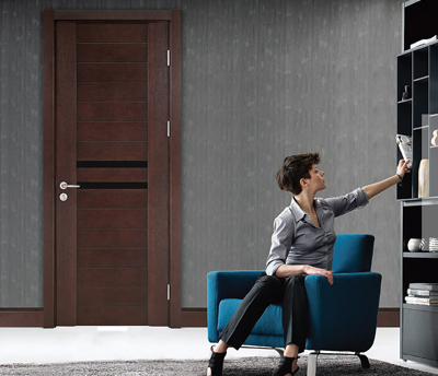 廠價直銷鑫順來X-8037平開拼貼實木烤漆門