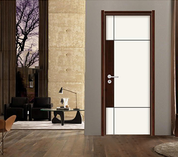 廠價熱銷鑫順來X-8076平開叉色實木烤漆門