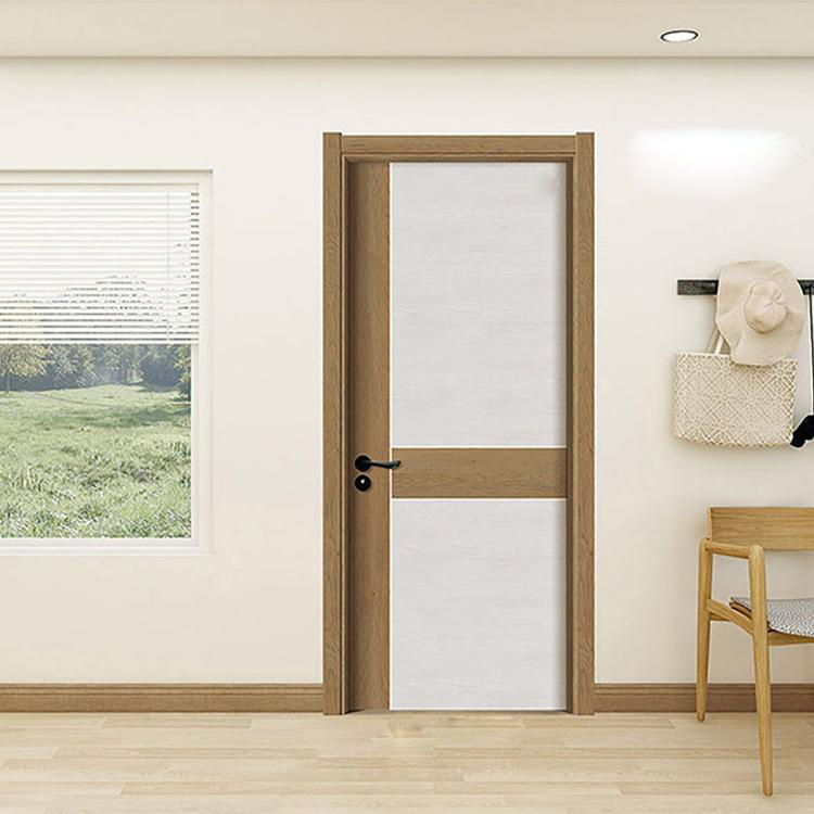 廠價直銷鑫順來X-8127平開拼貼實木烤漆門