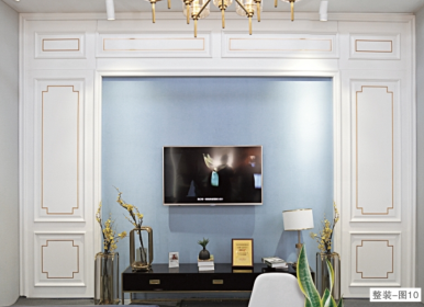 廠價批發鑫順來XSL-2107實色豪華電視墻，重慶木門廠家生產