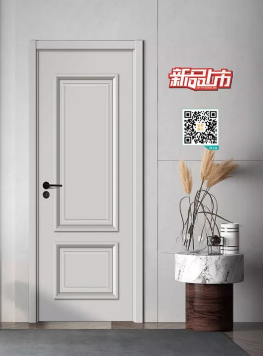 廠價新款鑫順來21-101掃碼豪華扣線木門，掃二維碼看裝修風(fēng)格