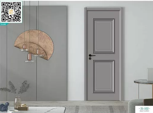廠價新款鑫順來21-102掃碼豪華扣線木門，掃二維碼看裝修風(fēng)格