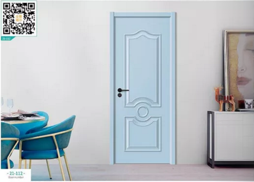 廠價新款鑫順來21-112掃碼豪華扣線地中海木門，掃二維碼看裝修風格